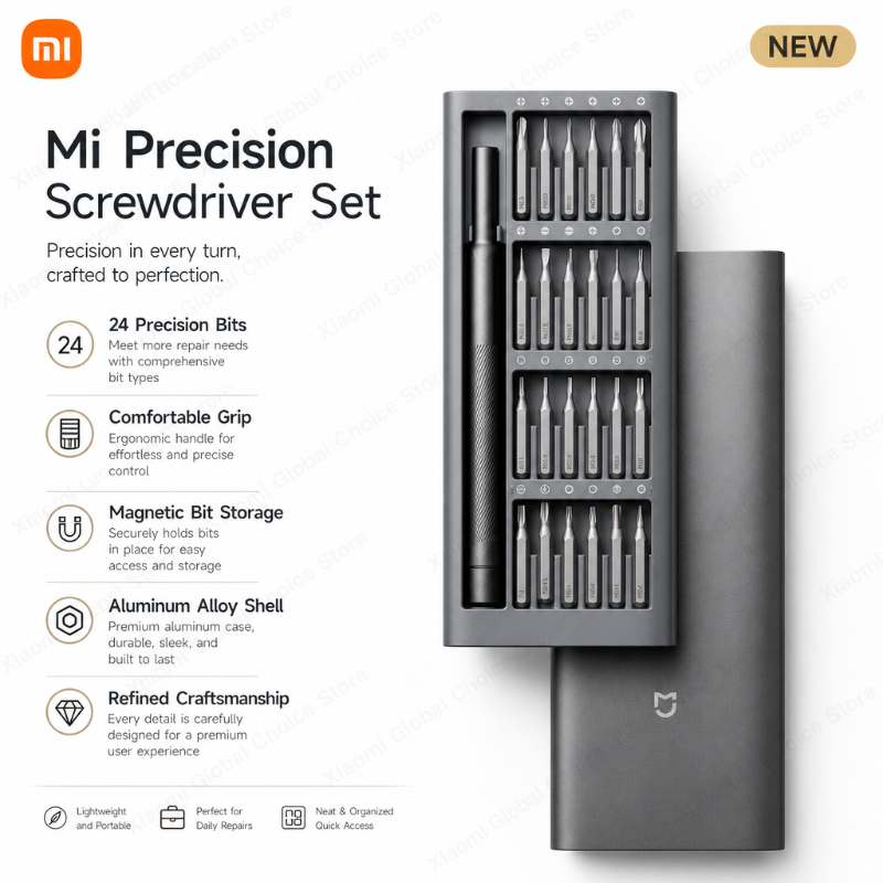 Micro Screwdriver Kit - Zestaw precyzyjnych śrubokrętów Xiaomi z 24