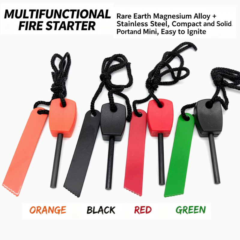 Ferro Rod Striker - Mały przenośny rozpalacz ognia z magnezowym