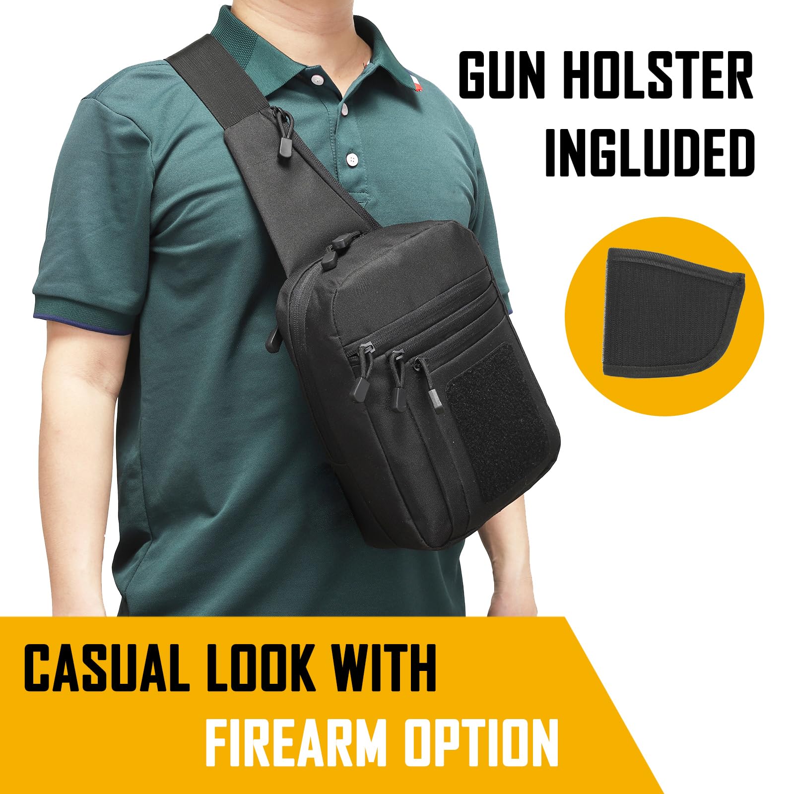 Torba na ramię do ukrytego nos – Edc Carry Handgun recenzja i cena