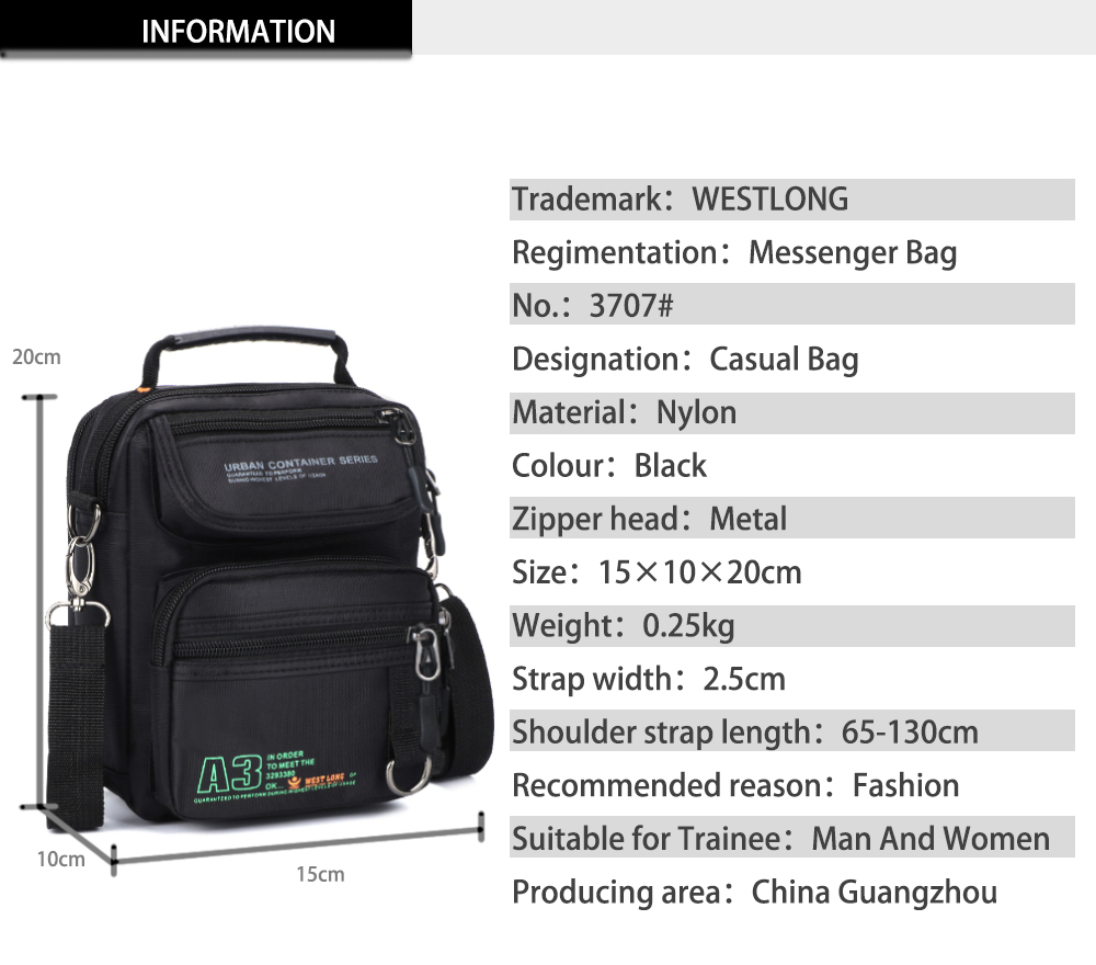 Taktyczna męska torba nylonowa – Edc Carry Bag recenzja i cena